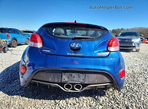 KMHTC6AEXGU272233 2016 HYUNDAI VELOSTER Blue Rear view