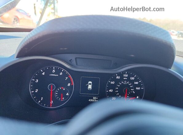 KMHTC6AEXGU272233 2016 HYUNDAI VELOSTER Blue Instrument cluster view