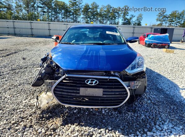 KMHTC6AEXGU272233 2016 HYUNDAI VELOSTER Blue Front view