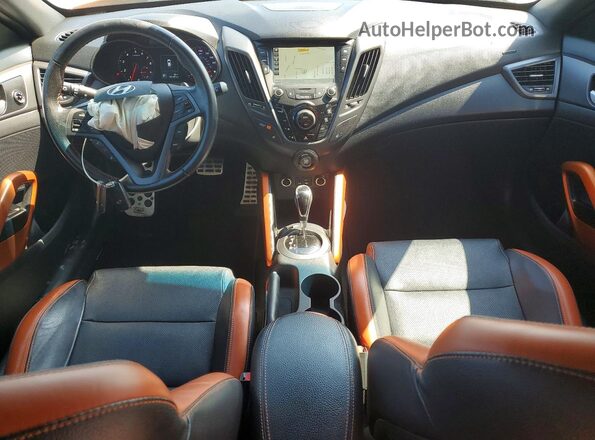 KMHTC6AEXGU296631 2016 HYUNDAI VELOSTER Orange Widok deski rozdzielczej