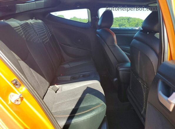 KMHTC6AEXGU296631 2016 HYUNDAI VELOSTER Orange Widok tylnych siedzeń