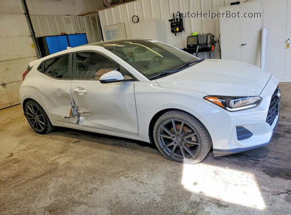 KMHTG6AF0KU011196 2019 HYUNDAI VELOSTER White Передня права чверть