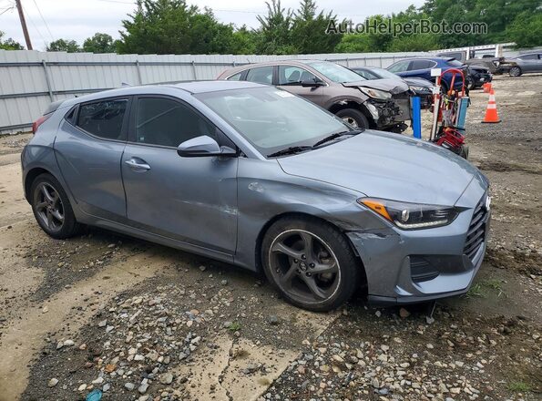 KMHTG6AF1KU017962 2019 HYUNDAI VELOSTER Серебряный Передняя правая четверть