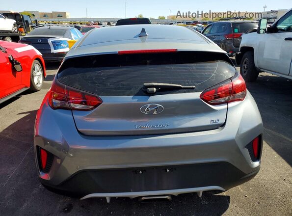 KMHTG6AF4KU018121 2019 HYUNDAI VELOSTER Silver Widok z tyłu