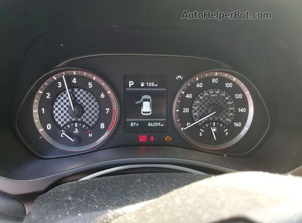 KMHTG6AF4KU018121 2019 HYUNDAI VELOSTER Silver Widok zestawu wskaźników