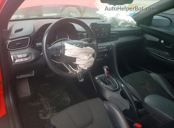 KMHTG6AF4MU032734 2021 HYUNDAI VELOSTER Red Առջևի վահանակի տեսք
