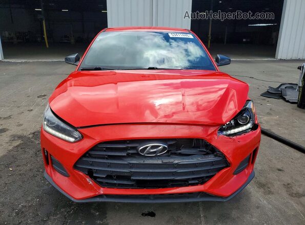 KMHTG6AF6KU017391 2019 HYUNDAI VELOSTER Red წინა ხედი