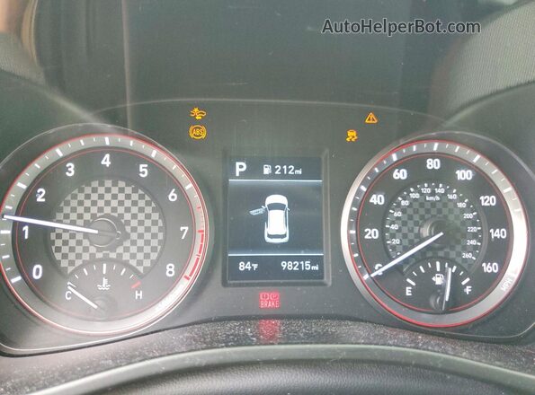 KMHTG6AF6KU017391 2019 HYUNDAI VELOSTER Red ხელსაწყოთა პანელის ხედი