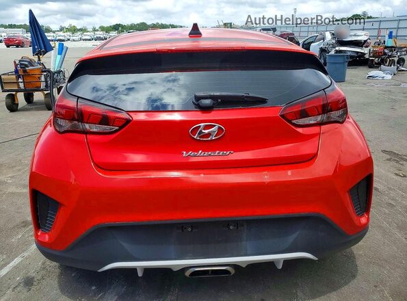 KMHTG6AF6KU017391 2019 HYUNDAI VELOSTER Red უკანა ხედი