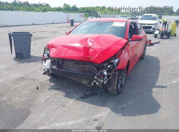 KMHTG6AF7KU017075 2019 HYUNDAI VELOSTER Red Przód lewy