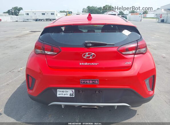 KMHTG6AF7KU017075 2019 HYUNDAI VELOSTER Red 