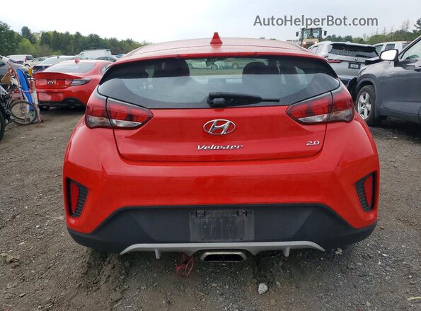 KMHTG6AF7KU018355 2019 HYUNDAI VELOSTER Red უკანა ხედი