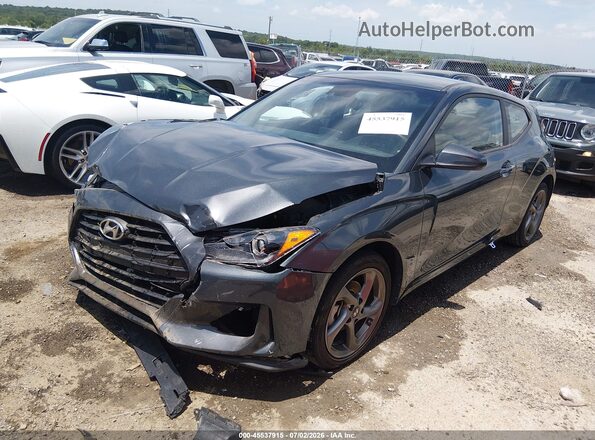 KMHTG6AF7KU020025 2019 HYUNDAI VELOSTER Gray Передня ліва чверть