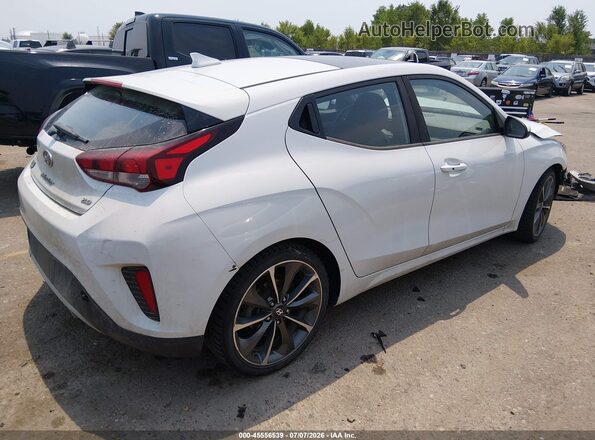 KMHTG6AF8KU012595 2019 HYUNDAI VELOSTER White უკანა მარჯვენა