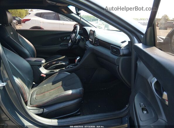 KMHTG6AFXKU005714 2019 HYUNDAI VELOSTER Gray Front interior view