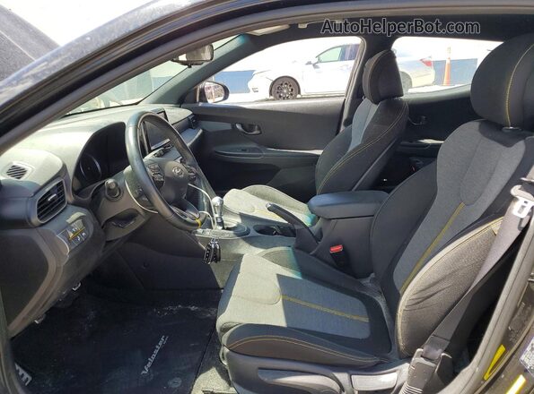 KMHTH6AB4LU021872 2020 HYUNDAI VELOSTER Black Front interior view