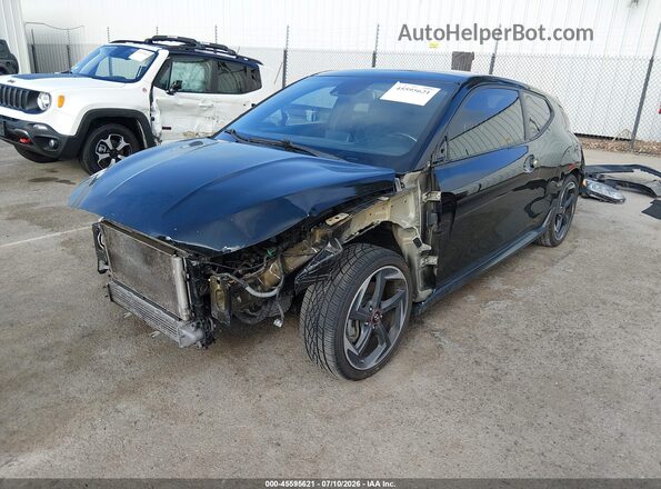 KMHTH6AB5KU015075 2019 HYUNDAI VELOSTER Black წინა მარცხენა ხედი სამი მეოთხედიდან