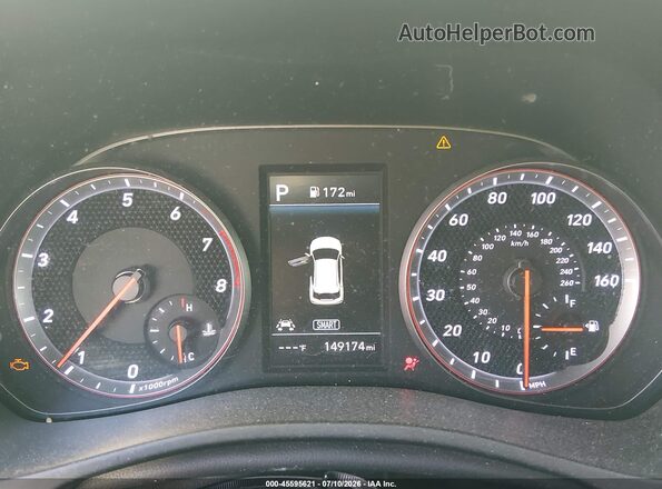 KMHTH6AB5KU015075 2019 HYUNDAI VELOSTER Black უკანა სავარძლების ხედი