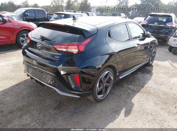 KMHTH6AB5KU015075 2019 HYUNDAI VELOSTER Black უკანა მარჯვენა