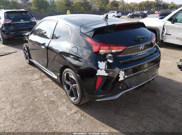 KMHTH6AB5KU015075 2019 HYUNDAI VELOSTER Black უკანა მარცხენა