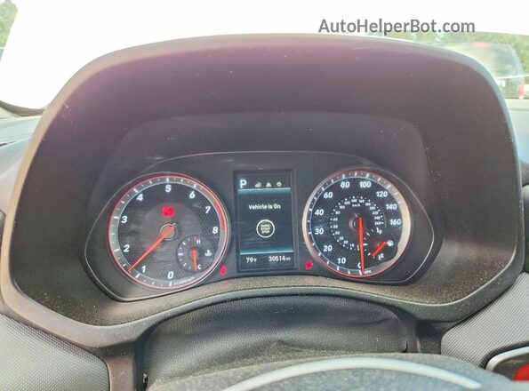 KMHTH6AB5MU032347 2021 HYUNDAI VELOSTER White Instrument cluster view