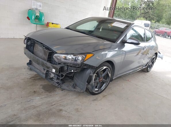 KMHTH6AB6LU021212 2020 HYUNDAI VELOSTER Silver Առջևի ձախ երեք քառորդ տեսարան