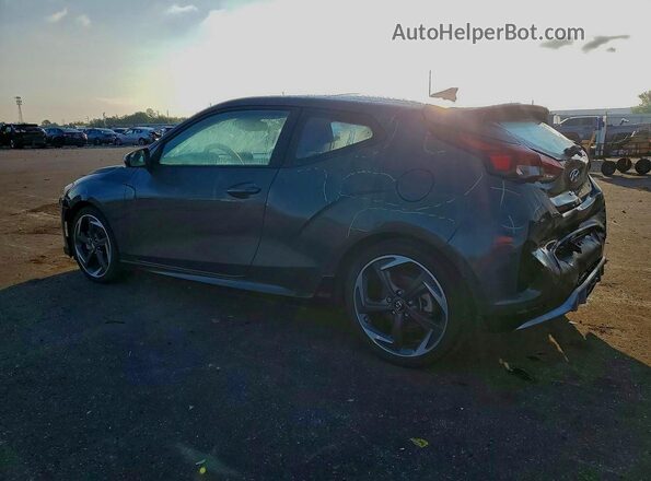KMHTH6AB6LU022733 2020 HYUNDAI VELOSTER Gray Trasero izquierdo