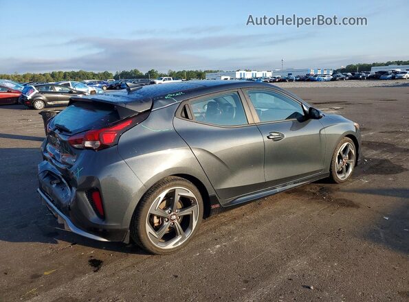 KMHTH6AB6LU022733 2020 HYUNDAI VELOSTER Gray Trasero derecho
