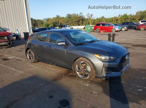 KMHTH6AB6LU022733 2020 HYUNDAI VELOSTER Gray Delantero derecho