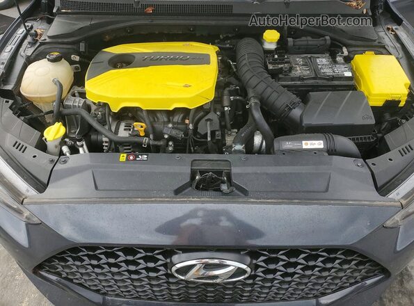 KMHTH6AB7KU007141 2019 HYUNDAI VELOSTER Gray Widok wnętrza z tyłu