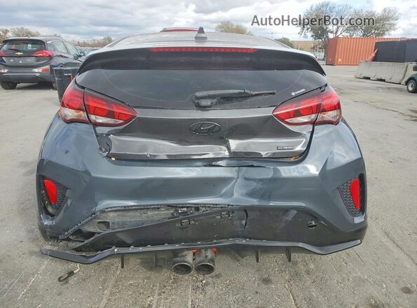 KMHTH6AB7KU007141 2019 HYUNDAI VELOSTER Gray Widok z tyłu