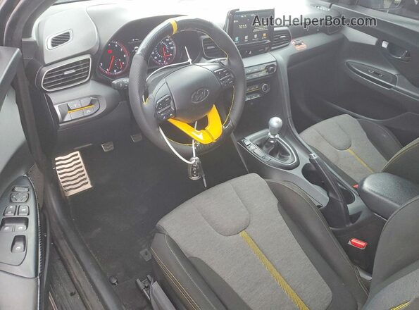 KMHTH6AB7KU007141 2019 HYUNDAI VELOSTER Gray Widok deski rozdzielczej