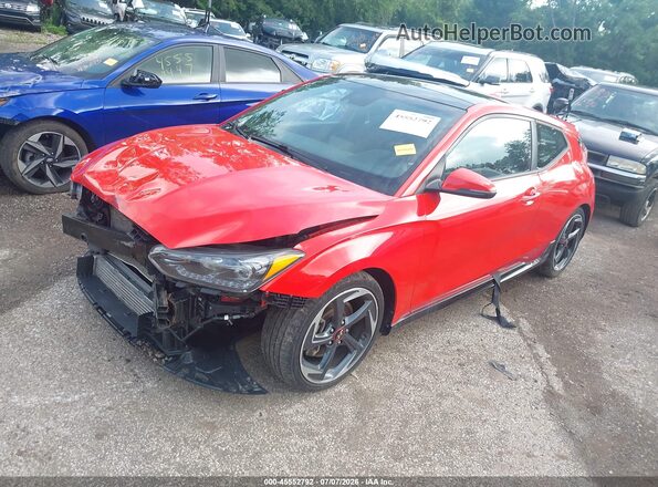 KMHTH6AB9LU026937 2020 HYUNDAI VELOSTER Red Przód lewy