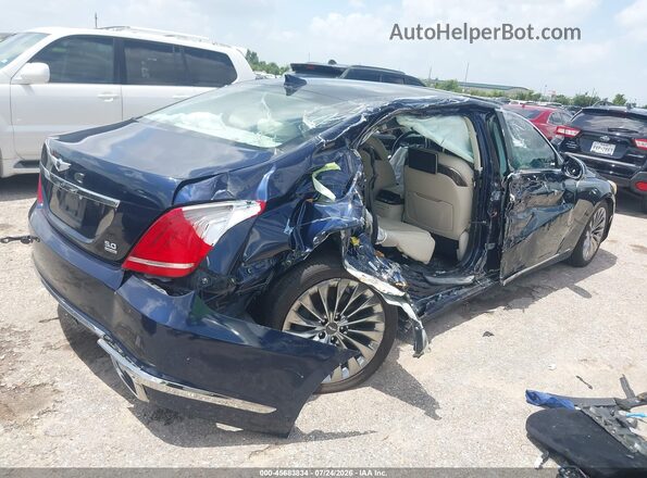 KMTF54JH0KU059151 2019 GENESIS G90 Blue Trasero derecho