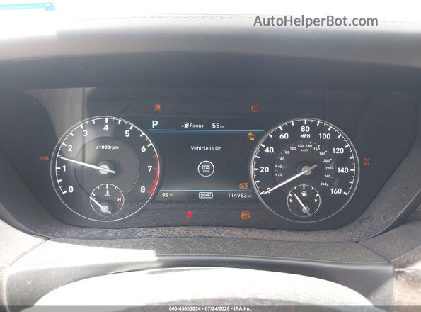 KMTF54JH0KU059151 2019 GENESIS G90 Blue Vista de los asientos traseros