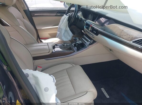 KMTF54JH0KU059151 2019 GENESIS G90 Blue Vista interior delantera