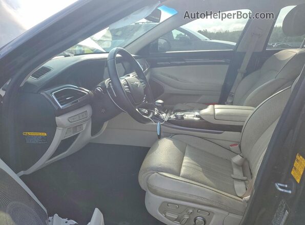 KMTF54JH6KU064080 2019 GENESIS G90 Черный Вид салона спереди