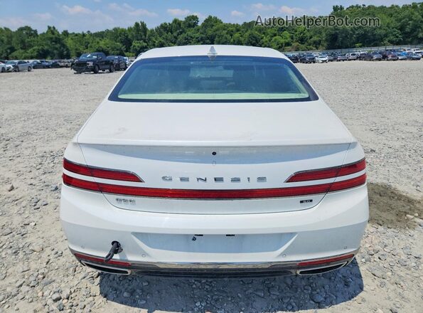 KMTF54PH2MU091013 2021 GENESIS G90 White Widok z tyłu