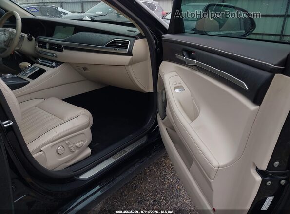 KMTF54PH9MU090635 2021 GENESIS G90 Black წინა სალონის ხედი