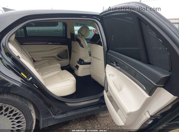 KMTF54PH9MU090635 2021 GENESIS G90 Black VIN კოდის სტიკერის ხედი