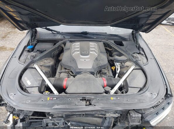 KMTF54PH9MU090635 2021 GENESIS G90 Black უკანა ხედი