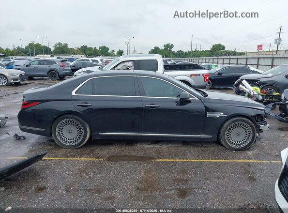 KMTF54PH9MU090635 2021 GENESIS G90 Black სალონის 360-გრადუსიანი ხედი