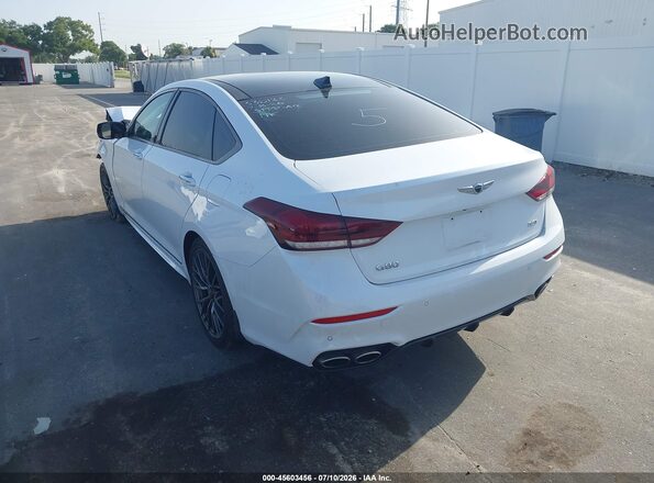 KMTFN4JB3KU320154 2019 GENESIS G80 White Задня ліва чверть