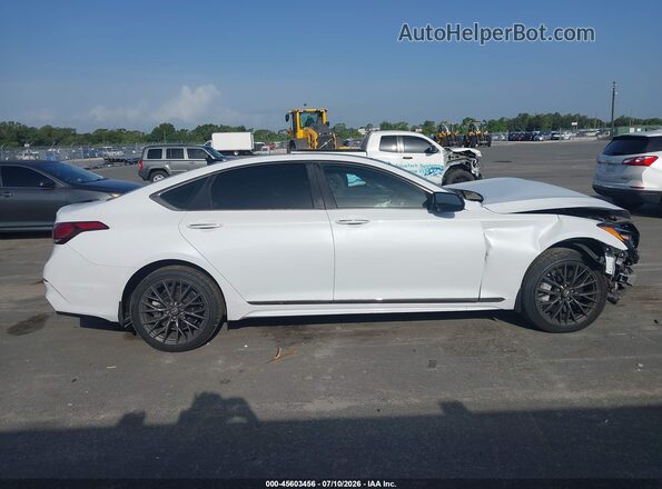 KMTFN4JB3KU320154 2019 GENESIS G80 White Вид задньої частини салону
