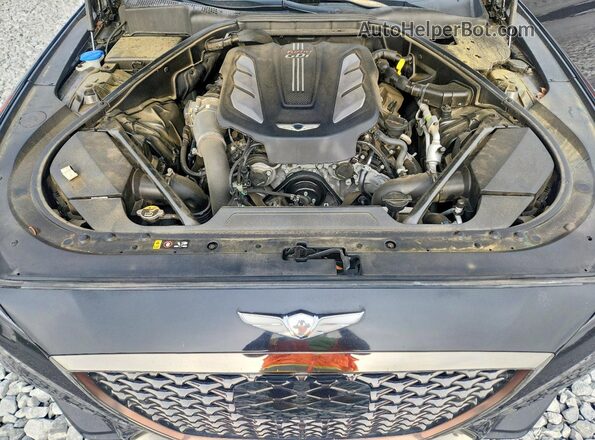 KMTFN4JB4KU326304 2019 GENESIS G80 Black Սալոնի հետևի տեսք