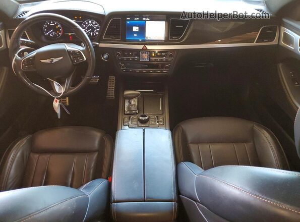 KMTFN4JB5LU334719 2020 GENESIS G80 Blue Вид панелі приладів