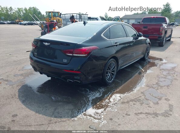 KMTFN4JB6LU331943 2020 GENESIS G80 Black უკანა მარჯვენა