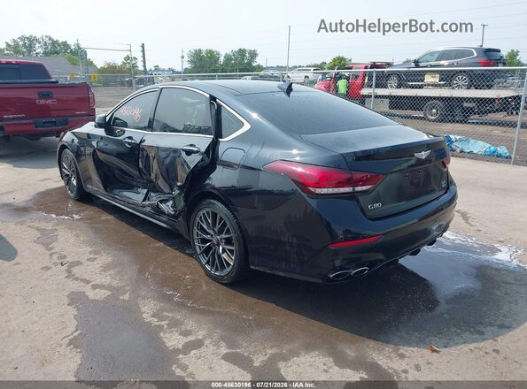 KMTFN4JB6LU331943 2020 GENESIS G80 Black უკანა მარცხენა