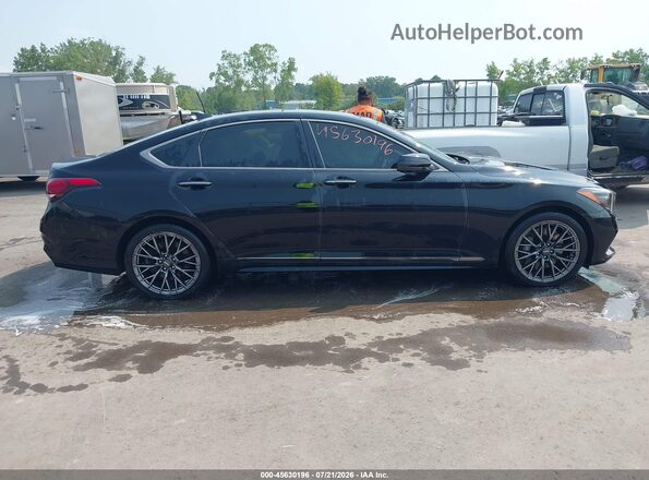 KMTFN4JB6LU331943 2020 GENESIS G80 Black უკანა სალონის ხედი