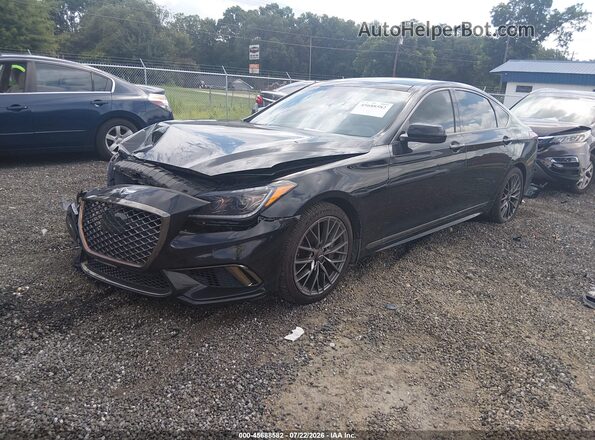 KMTFN4JB7KU313319 2019 GENESIS G80 Black Przód lewy